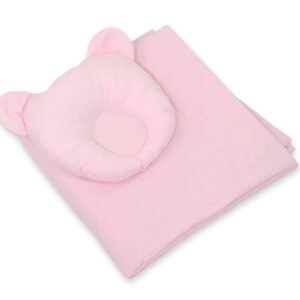 Blanket with pillow - 2pcs set - pink