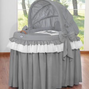 Moses Basket/Wicker hood crib- Little Prince anthracite