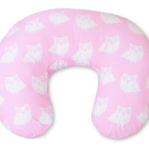 Feeding pillow - Owls pink