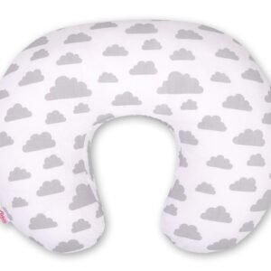 Feeding pillow - clouds gray