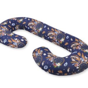 Maternity Support Pillow C - dream catchers dark blue