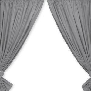 Curtains for baby room- Hanging Hearts anthracite