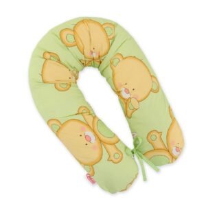 Pregnancy pillow- Longer- Cuddly teddy bear green