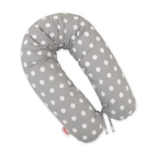 Multifunctional pregnancy pillow Longer - gray with white dots