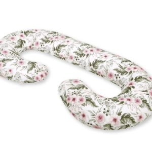 Maternity Support Pillow C - peony flower pink