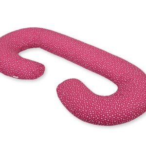 Maternity Support Pillow C - wine red stars