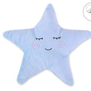 Pillow LITTLE STAR with rattle- blue