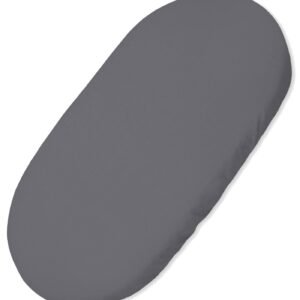 Sheet made of cotton for moses basket mattress 75x35 cm - anthrazit