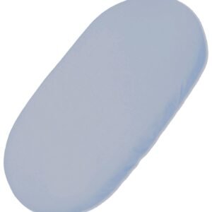 Sheet made of cotton for moses basket mattress 75x35 cm - pastel blue