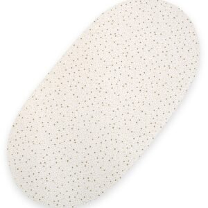 Sheet made of cotton for moses basket mattress 75x35 cm - mini gold stars