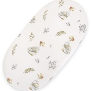 Sheet made of cotton for moses basket mattress 75x35 cm - gooses