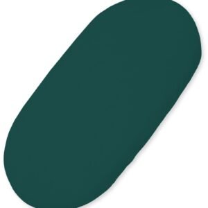 Sheet made of cotton for moses basket mattress 75x35 cm - bottle green