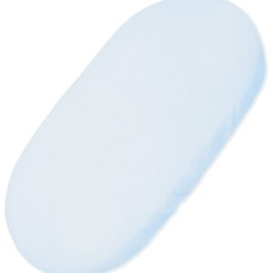 Sheet made of cotton for moses basket mattress 75x35 cm - blue
