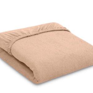 Sheet made of frotte (terry) 140x70cm- light brown