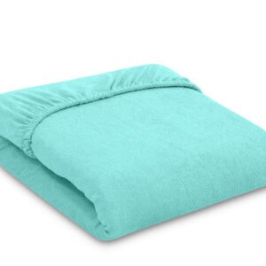 Sheet made of frotte (terry) 140x70cm- mint