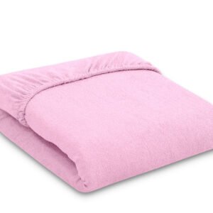 Sheet made of frotte (terry) 140x70cm- Pink