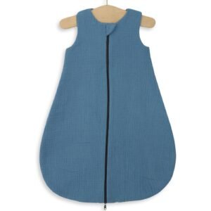 Muslin baby sleeping bag 0-6 months NEWBORN TOG 1.0 - pastel blue