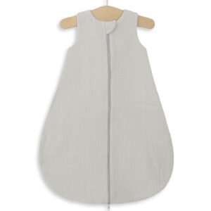Muslin baby sleeping bag 0-6 months NEWBORN TOG 1.0 - grey