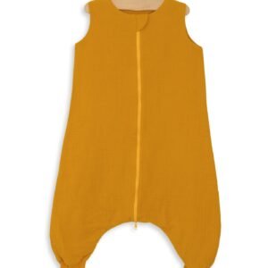 Muslin baby sleeping bag with legs XL 2-4 years for summer TOG 1.0 - honey yellow