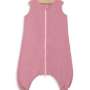 Muslin baby sleeping bag with legs XL 2-4 years for summer TOG 1.0 - retro pink
