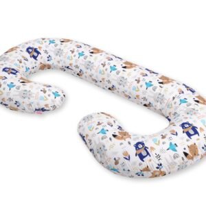 Maternity Support Pillow C - navy blue bears