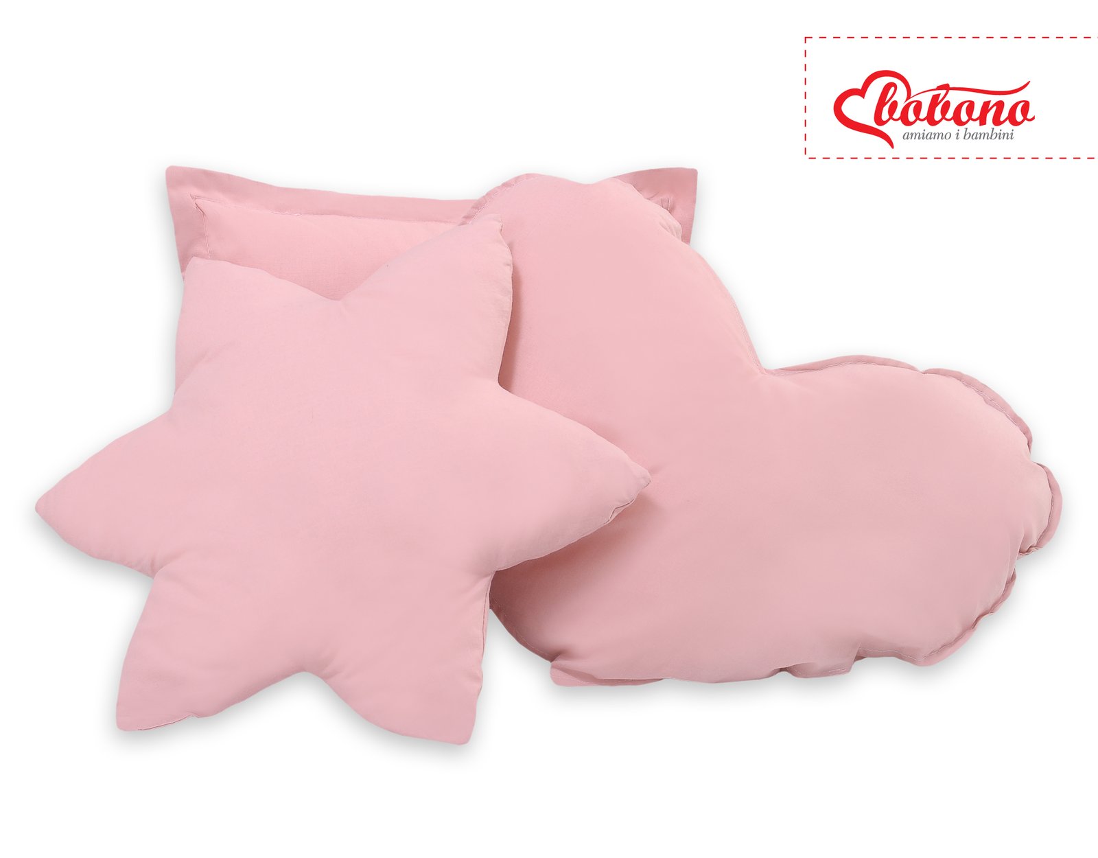 3pcs pillow set - pastel pink - Image 2