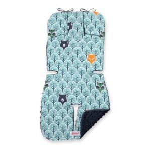 Double-sided cart insert BOBONO - mint forest/dark blue