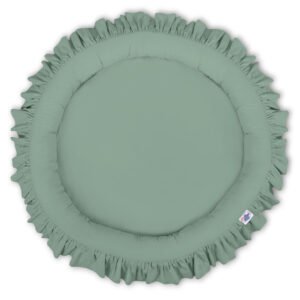 Nest with flounce - pastel green